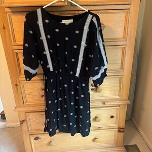 Black and White Loft Dress Small Petite